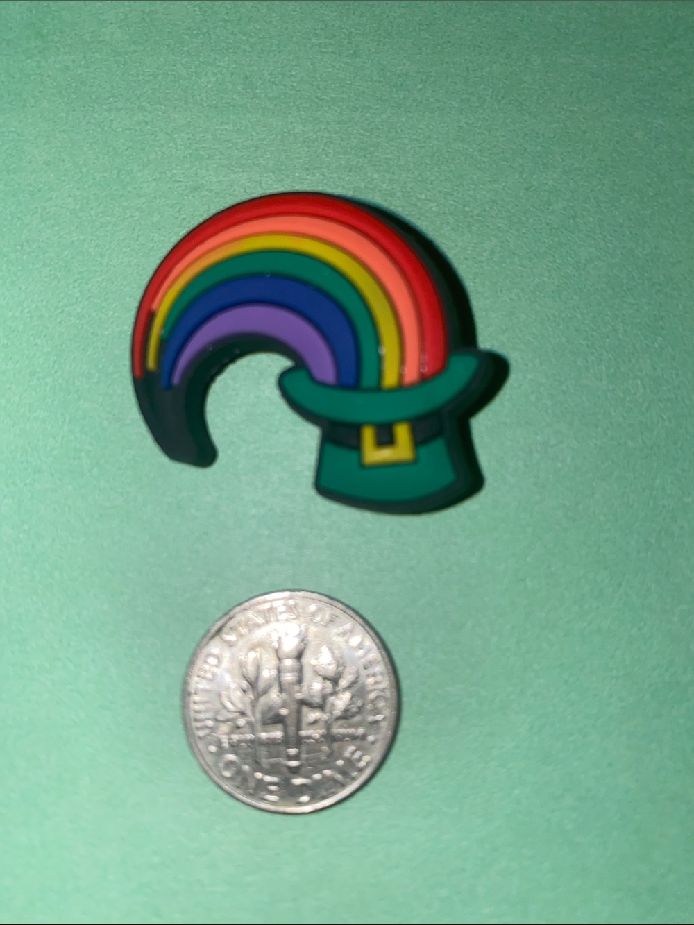 (10 for $15) Rainbow w/ a Leprechaun Hat at the end Crocs Shoe Charms